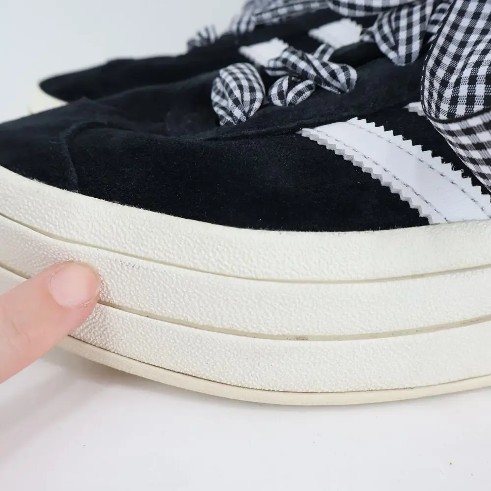 Adidas Women's Gazelle Bold Shoes Core Black Cloud White Core White Size 7
